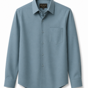 ONE VELUES Egg Blue Shirt — Subtle Color, Strong Impression