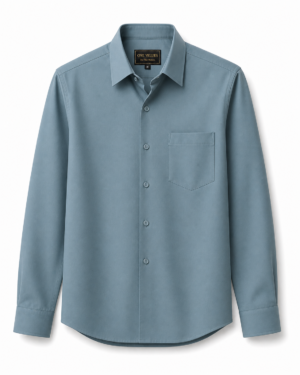 IMG_2359 ONE VELUES Egg Blue Shirt — Subtle Color, Strong Impression